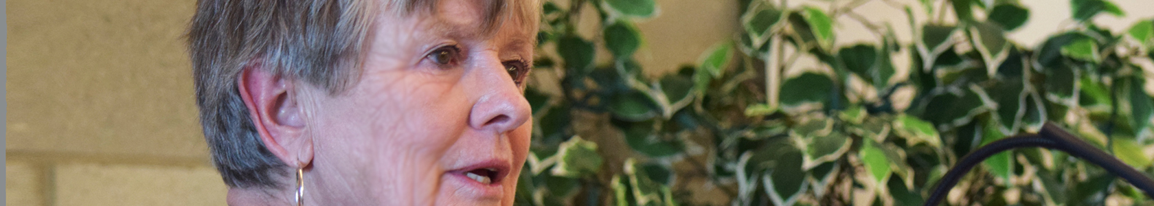 MCC Trustees Chairperson Karen Carbonelli speaks