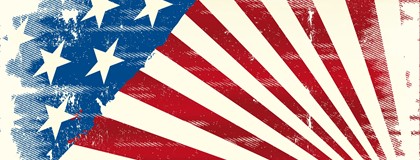 American flag graphic