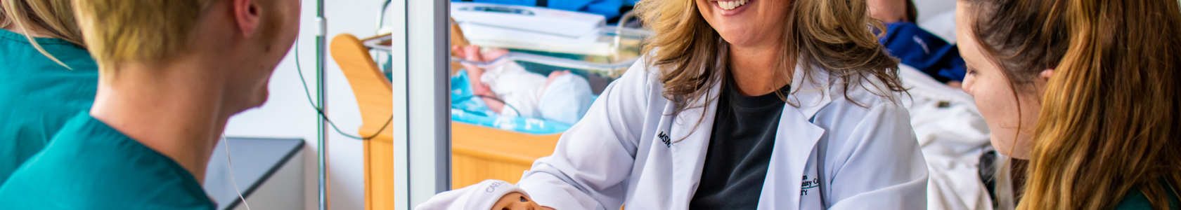 Tracy Zammaron, Nursing Instructor and students