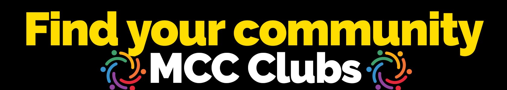 Find your community - MCC Clubs banner